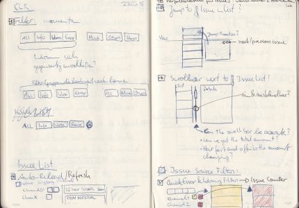Filter design sketches Designing the filters for CCR GUI.